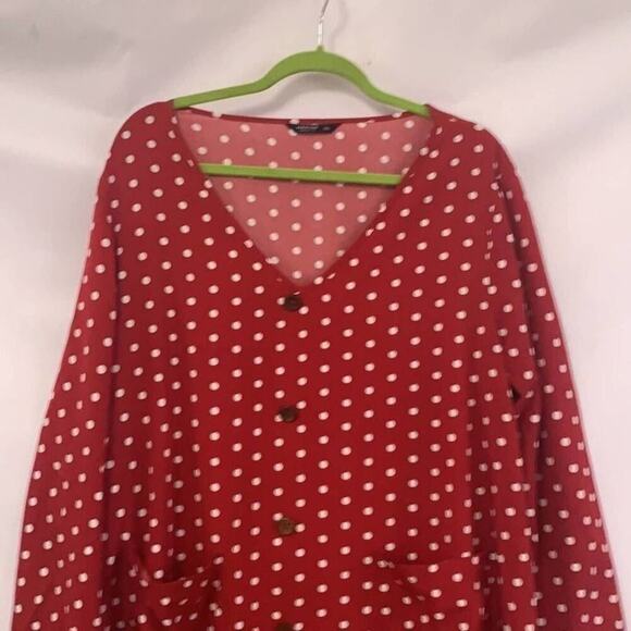SHEIN CURVE POLKA DOT SUN  DRESS POCKETS SIZE 3XL - Picture 4 of 8
